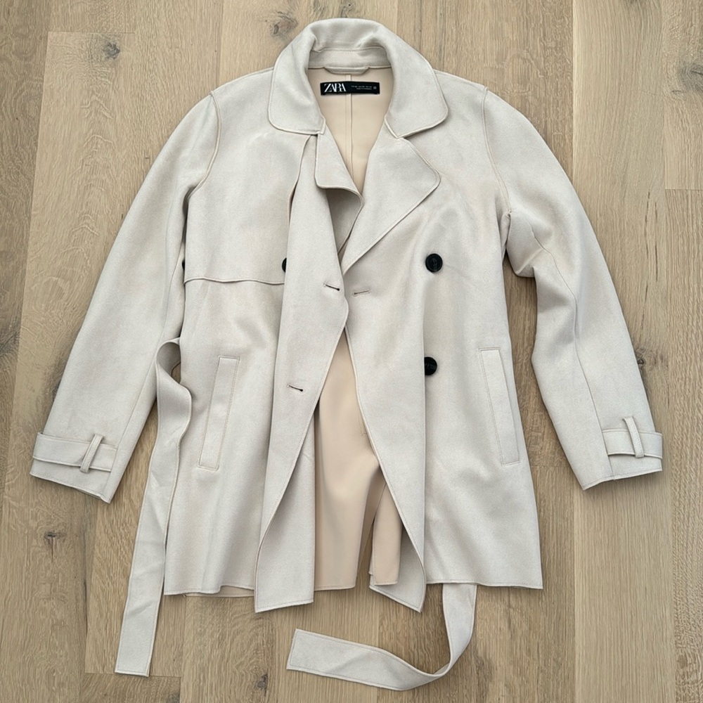 Zara Faux Suede Jacket (Size XS)